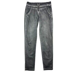 Hagitassa Elastic Waist Pants  Women's US 6  NWOT  Gray Over Dye  Israeli Brand